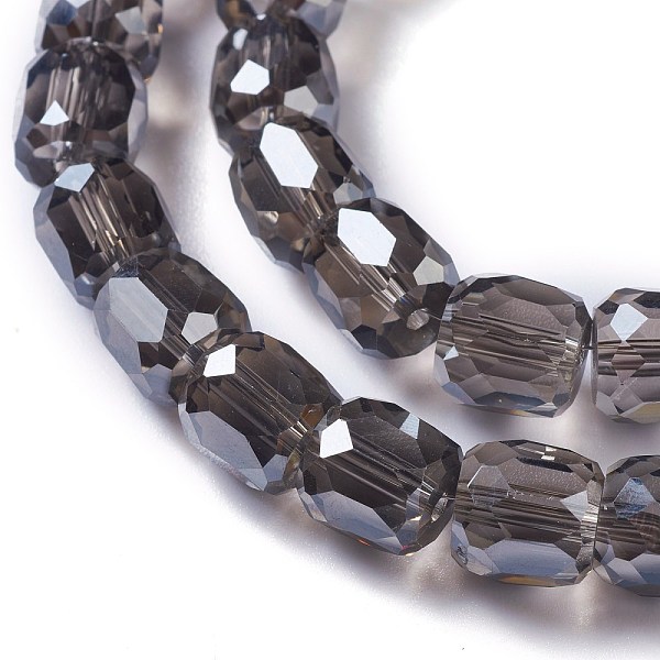 PandaHall Electroplate Glass Beads, Pearl Luster Plated, Faceted Barrel, Black, 10x10mm, Hole: 1mm Glass Barrel Black
PandaHall Electroplate Glass Beads, Pearl Luster Plated, Faceted Barrel, Black, 10x10mm, Hole: 1mm Glass Barrel Black