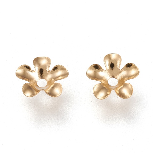 PandaHall 304 Stainless Steel Bead Caps, 5-Petal, Flower, Golden, 6x6.5x1.5mm, Hole: 1.2mm 304 Stainless Steel
PandaHall 304 Stainless Steel Bead Caps, 5-Petal, Flower, Golden, 6x6.5x1.5mm, Hole: 1.2mm 304 Stainless Steel