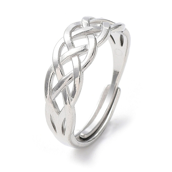 PandaHall 304 Stainless Steel Hollow Sailor's Knot Adjustable Rings, Stainless Steel Color, Inner Diameter: 18.4mm 304 Stainless Steel Ring
PandaHall 304 Stainless Steel Hollow Sailor's Knot Adjustable Rings, Stainless Steel Color, Inner Diameter: 18.4mm 304 Stainless Steel Ring