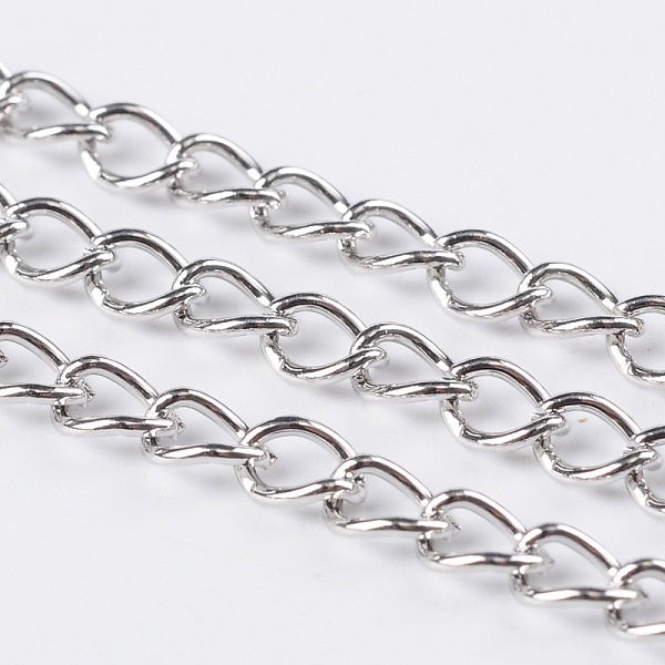 PandaHall Iron Twisted Chains, Curb Chains, Unwelded, with Spool, Platinum Color, 5x3.5x0.8mm, about 328.08 Feet(100m)/roll Iron
PandaHall Iron Twisted Chains, Curb Chains, Unwelded, with Spool, Platinum Color, 5x3.5x0.8mm, about 328.08 Feet(100m)/roll Iron