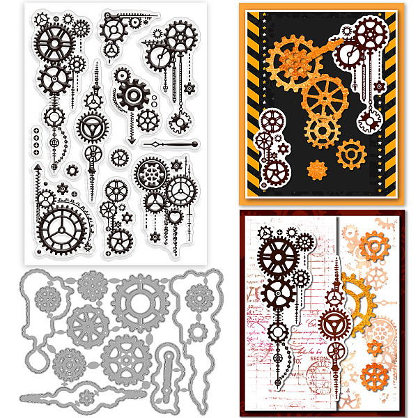 PandaHall GLOBLELAND 2Pcs Gear Clear Stamps and Cutting Dies Silicone Clear Stamps Cards and Metal Die Cuts for Card Making and DIY...
PandaHall GLOBLELAND 2Pcs Gear Clear Stamps and Cutting Dies Silicone Clear Stamps Cards and Metal Die Cuts for Card Making and DIY...