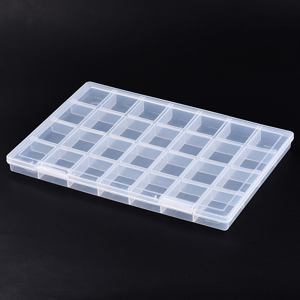 PandaHall Polypropylene(PP) Bead Storage Containers, 28 Compartments Organizer Boxes, with Hinged Lid, Rectangle, Clear, 28.4x19.4x2.1cm...
PandaHall Polypropylene(PP) Bead Storage Containers, 28 Compartments Organizer Boxes, with Hinged Lid, Rectangle, Clear, 28.4x19.4x2.1cm...