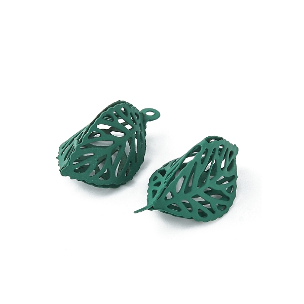 PandaHall Spray Painted Iron Pendants, Leaf Charm, Teal, 26x14.5x12.5mm, Hole: 1.4mm Iron Leaf Cyan
PandaHall Spray Painted Iron Pendants, Leaf Charm, Teal, 26x14.5x12.5mm, Hole: 1.4mm Iron Leaf Cyan