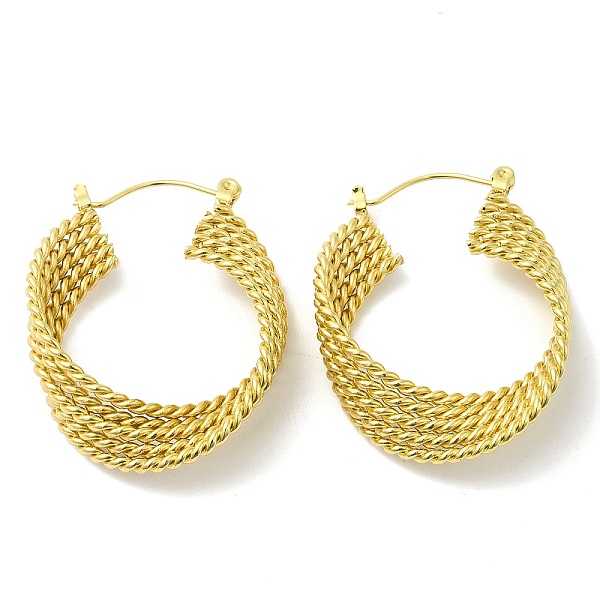 PandaHall Vacuum Plating 201 Stainless Steel Twist Rope Hoop Earrings with 304 Stainless Steel Pins for Women, Golden, 30x9mm 201 Stainless...
PandaHall Vacuum Plating 201 Stainless Steel Twist Rope Hoop Earrings with 304 Stainless Steel Pins for Women, Golden, 30x9mm 201 Stainless...