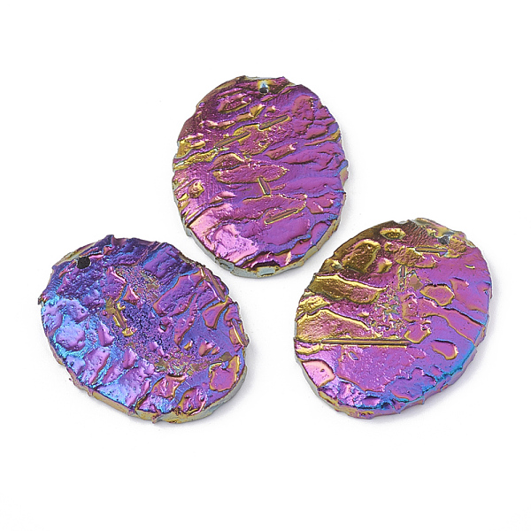 PandaHall Natural Dragon Blood Stone Pendants, Rainbow Plated, Oval, 45~45.5x35~36x6.5~8mm, Hole: 1.5~2mm Dragon Blood Oval
PandaHall Natural Dragon Blood Stone Pendants, Rainbow Plated, Oval, 45~45.5x35~36x6.5~8mm, Hole: 1.5~2mm Dragon Blood Oval