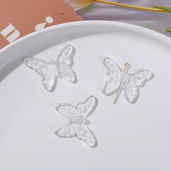 PandaHall Transparent Acrylic Pendants, Clear, Butterfly, 25x35x3mm, Hole: 1.6mm Acrylic Butterfly Clear
PandaHall Transparent Acrylic Pendants, Clear, Butterfly, 25x35x3mm, Hole: 1.6mm Acrylic Butterfly Clear