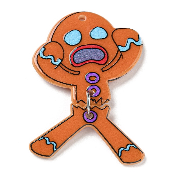 PandaHall Christmas Acrylic Pendants, with Iron Ring, Gingerbread Man, 47x32.5x7mm, Hole: 1.8mm Iron+Acrylic Gingerbread Man
PandaHall Christmas Acrylic Pendants, with Iron Ring, Gingerbread Man, 47x32.5x7mm, Hole: 1.8mm Iron+Acrylic Gingerbread Man