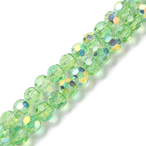 PandaHall Electroplate Glass Beads Strands, AB Color Plated, Faceted, Rondelle, Light Green, 8x7.3mm, Hole: 1.4mm, about 70pcs/strand...
PandaHall Electroplate Glass Beads Strands, AB Color Plated, Faceted, Rondelle, Light Green, 8x7.3mm, Hole: 1.4mm, about 70pcs/strand...