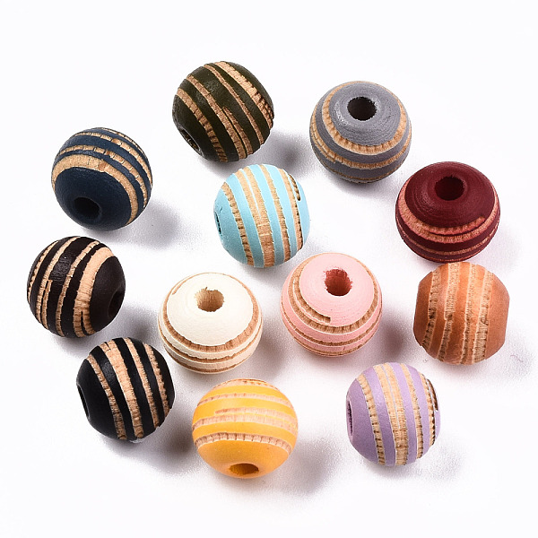 PandaHall Painted Natural Wood Beads, Laser Engraved Pattern, Round with Zebra-Stripe, Mixed Color, 10x8.5mm, Hole: 2.5mm Schima Wood Round..., Multicolor
PandaHall Painted Natural Wood Beads, Laser Engraved Pattern, Round with Zebra-Stripe, Mixed Color, 10x8.5mm, Hole: 2.5mm Schima Wood Round..., Multicolor