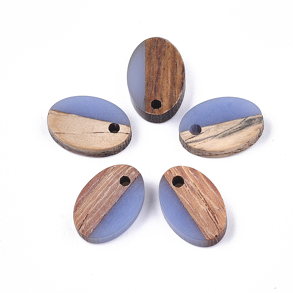 PandaHall Resin & Walnut Wood Pendants, Oval, Cornflower Blue, 15.5x10.5x3~3.5mm, Hole: 1.8mm Resin+Wood Oval Blue
PandaHall Resin & Walnut Wood Pendants, Oval, Cornflower Blue, 15.5x10.5x3~3.5mm, Hole: 1.8mm Resin+Wood Oval Blue