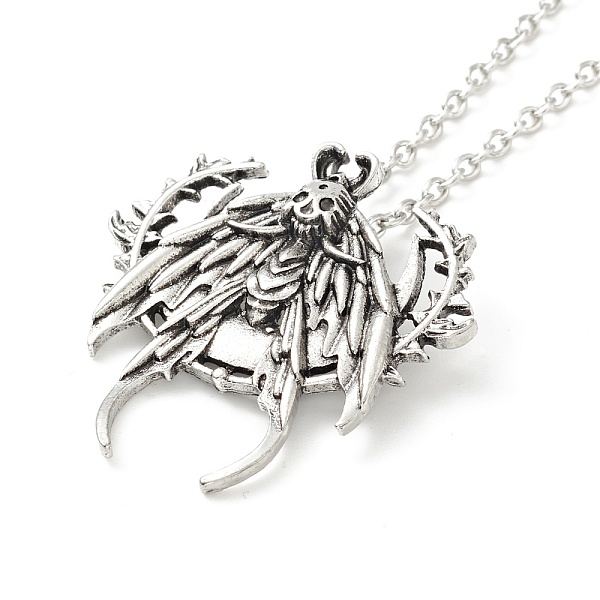 PandaHall Alloy Skull Moth Pendant Necklace, Gothic Jewelry for Men Women, Antique Silver & Platinum, 18.31 inch(46.5cm) Alloy
PandaHall Alloy Skull Moth Pendant Necklace, Gothic Jewelry for Men Women, Antique Silver & Platinum, 18.31 inch(46.5cm) Alloy