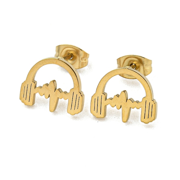 PandaHall 304 Stainless Steel Stud Earrings, Golden, Musical Instruments, 10x12mm 304 Stainless Steel Musical Instruments
PandaHall 304 Stainless Steel Stud Earrings, Golden, Musical Instruments, 10x12mm 304 Stainless Steel Musical Instruments