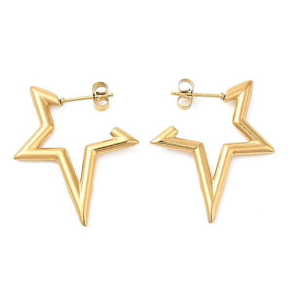 PandaHall Ion Plating(IP) 304 Stainless Steel Stud Earrings for Women, Star, Golden, 31x26x2.2mm 304 Stainless Steel Star
PandaHall Ion Plating(IP) 304 Stainless Steel Stud Earrings for Women, Star, Golden, 31x26x2.2mm 304 Stainless Steel Star