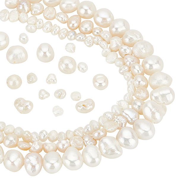 PandaHall 3 Strands 3 Styles Natural Cultured Freshwater Pearl Beads Strands, Two Sides Polished, Nuggets, Antique White...
PandaHall 3 Strands 3 Styles Natural Cultured Freshwater Pearl Beads Strands, Two Sides Polished, Nuggets, Antique White...