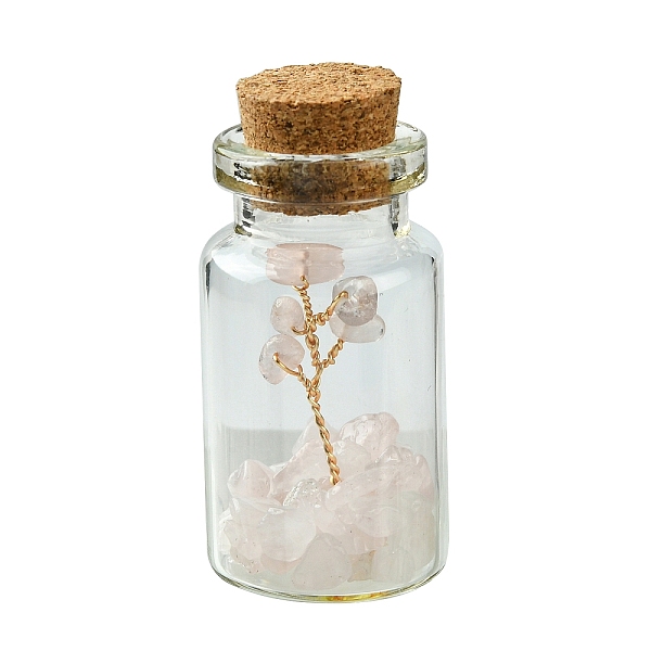 PandaHall Transparent Glass Wishing Bottle Decoration, Wicca Gem Stones Balancing, with Tree of Life Natural Rose Quartz Beads Drift Chips..., Clear
PandaHall Transparent Glass Wishing Bottle Decoration, Wicca Gem Stones Balancing, with Tree of Life Natural Rose Quartz Beads Drift Chips..., Clear