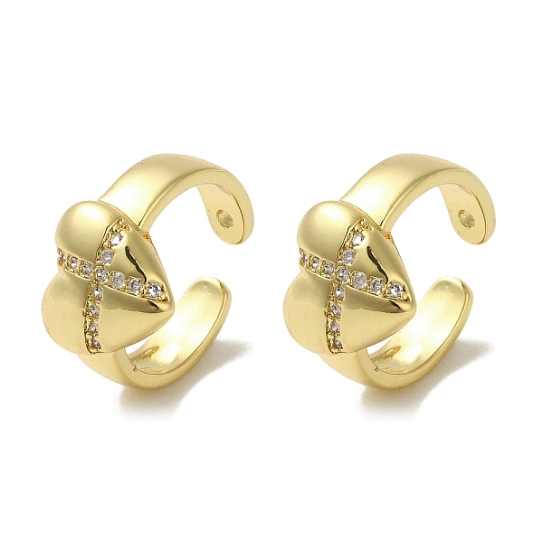 PandaHall Rack Plating Brass Micro Pave Clear Cubic Zirconia Heart wtih Cross Cuff Earrings for Women, Cadmium Free & Lead Free...
PandaHall Rack Plating Brass Micro Pave Clear Cubic Zirconia Heart wtih Cross Cuff Earrings for Women, Cadmium Free & Lead Free...