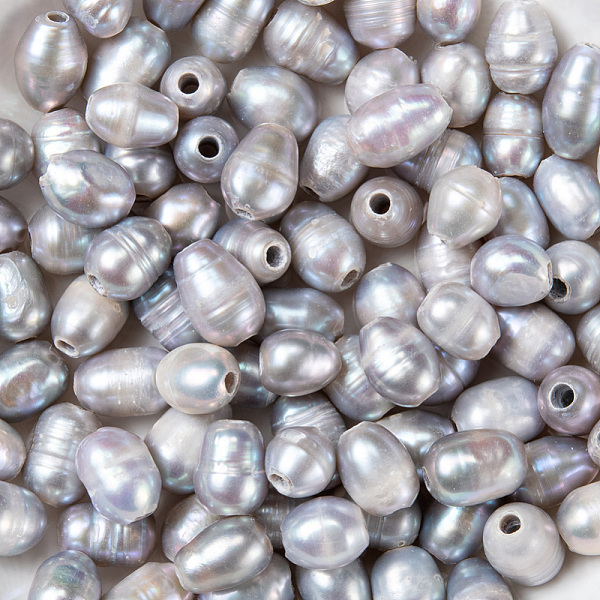 PandaHall Natural Cultured Freshwater Pearl Beads, Dyed, Oval, Gray, 7~10x7~8mm, Hole: 1.8mm Pearl Oval Gray
PandaHall Natural Cultured Freshwater Pearl Beads, Dyed, Oval, Gray, 7~10x7~8mm, Hole: 1.8mm Pearl Oval Gray