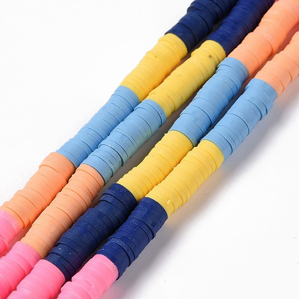 PandaHall Handmade Polymer Clay Bead Strands, Heishi Beads, Disc/Flat Round, Light Sky Blue, 6x0.2~2mm, Hole: 2mm, about 325~330pcs/strand...
PandaHall Handmade Polymer Clay Bead Strands, Heishi Beads, Disc/Flat Round, Light Sky Blue, 6x0.2~2mm, Hole: 2mm, about 325~330pcs/strand...