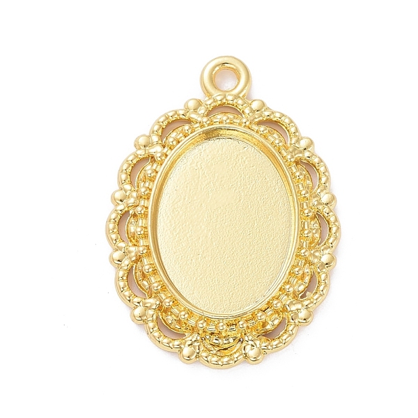 PandaHall Alloy Pendant Cabochon Settings, Plain Edge Bezel Cups, Oval, Golden, Tray: 18x13mm, 32x23x4mm, Hole: 2mm Alloy Oval
PandaHall Alloy Pendant Cabochon Settings, Plain Edge Bezel Cups, Oval, Golden, Tray: 18x13mm, 32x23x4mm, Hole: 2mm Alloy Oval