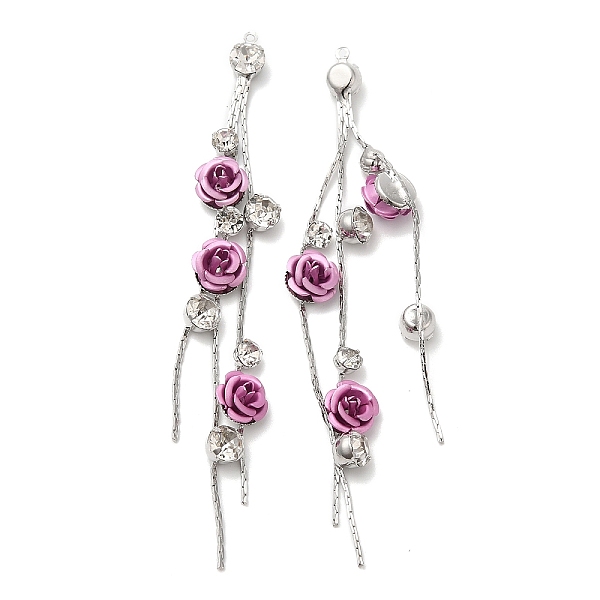 PandaHall Brass with Glass Rhinestone Tassel Big Pendants, Acrylic Flower Charms, Violet, 85mm, Hole: 1mm Brass Purple
PandaHall Brass with Glass Rhinestone Tassel Big Pendants, Acrylic Flower Charms, Violet, 85mm, Hole: 1mm Brass Purple