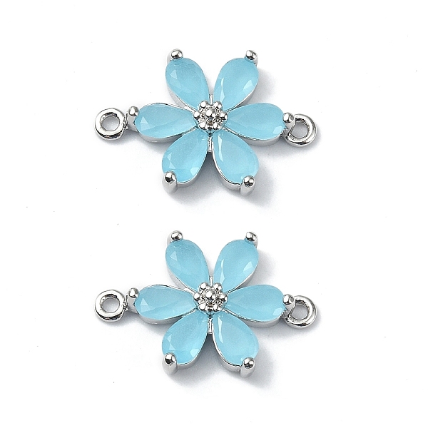 PandaHall Brass Pave Cubic Zirconia Connector Charms, Flower Links, Real Platinum Plated, Blue, 17x11.5x3.5mm, Hole: 1mm Brass+Cubic...
PandaHall Brass Pave Cubic Zirconia Connector Charms, Flower Links, Real Platinum Plated, Blue, 17x11.5x3.5mm, Hole: 1mm Brass+Cubic...