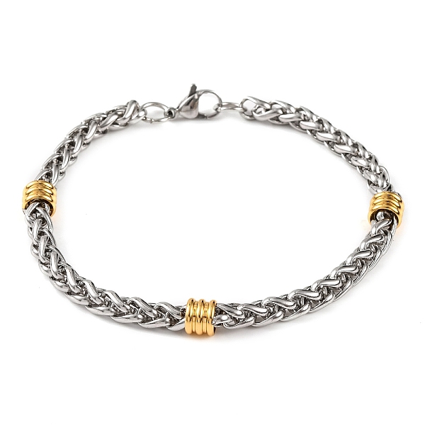 PandaHall 304 Stainless Steel Wheat Chain Bracelets for Women, Golden & Stainless Steel Color, 8-1/4 inch(20.9cm) 304 Stainless Steel
PandaHall 304 Stainless Steel Wheat Chain Bracelets for Women, Golden & Stainless Steel Color, 8-1/4 inch(20.9cm) 304 Stainless Steel