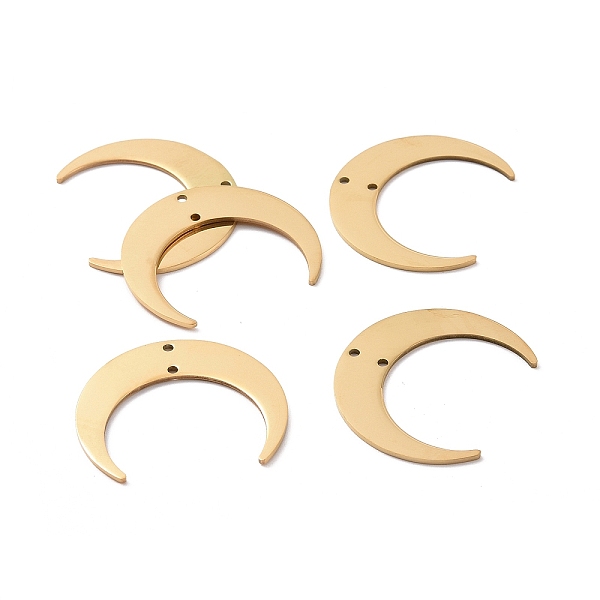 PandaHall 201 Stainless Steel 2-Loop Link Pendants, Laser Cut, Crescent, Golden, 26x30x1mm, Hole: 1.2mm 201 Stainless Steel Moon
PandaHall 201 Stainless Steel 2-Loop Link Pendants, Laser Cut, Crescent, Golden, 26x30x1mm, Hole: 1.2mm 201 Stainless Steel Moon
