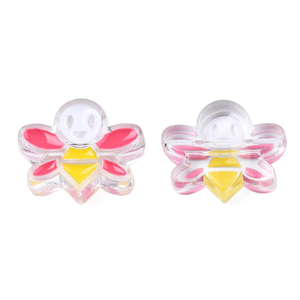 PandaHall Transparent Acrylic Enamel Beads, Bees, Cerise, 22x27x8mm, Hole: 3mm Acrylic Bees Red
PandaHall Transparent Acrylic Enamel Beads, Bees, Cerise, 22x27x8mm, Hole: 3mm Acrylic Bees Red