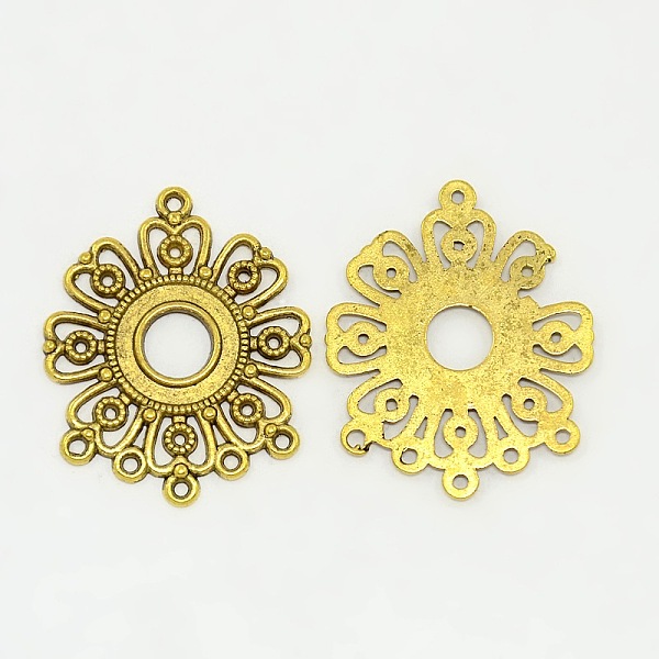 PandaHall Tibetan Style Connectors, Cadmium Free & Nickel Free & Lead Free, Flower, 34.5x28x1.5mm, Hole: 1.5mm, Hole: 1.5mm, Antique Golden...
PandaHall Tibetan Style Connectors, Cadmium Free & Nickel Free & Lead Free, Flower, 34.5x28x1.5mm, Hole: 1.5mm, Hole: 1.5mm, Antique Golden...