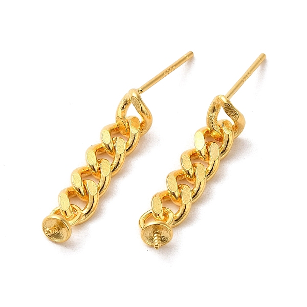 PandaHall 925 Sterling Silver Dangle Stud Earrings, Real 18K Gold Plated, 23x3mm, Pin: 11x0.7mm Sterling Silver
PandaHall 925 Sterling Silver Dangle Stud Earrings, Real 18K Gold Plated, 23x3mm, Pin: 11x0.7mm Sterling Silver