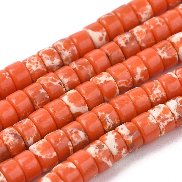 PandaHall Synthetic Imperial Jasper Beads Strands, Flat Round/Disc, Orange Red, 4x2mm, Hole: 0.7mm, about 154pcs/strand, 15.43 inch(39.2cm)...
PandaHall Synthetic Imperial Jasper Beads Strands, Flat Round/Disc, Orange Red, 4x2mm, Hole: 0.7mm, about 154pcs/strand, 15.43 inch(39.2cm)...