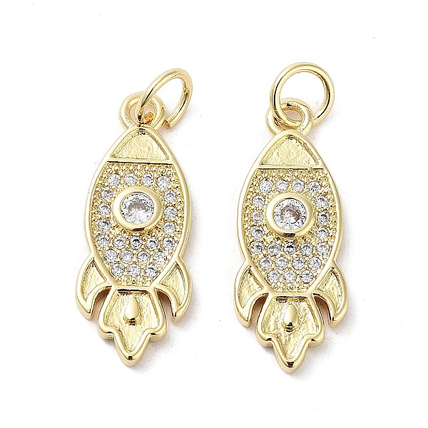 PandaHall Rack Plating Rocket Brass Micro Pave Cubic Zirconia Pendants, Cadmium Free & Lead Free, Long-Lasting Plated, Real 18K Gold Plated..., Clear
PandaHall Rack Plating Rocket Brass Micro Pave Cubic Zirconia Pendants, Cadmium Free & Lead Free, Long-Lasting Plated, Real 18K Gold Plated..., Clear