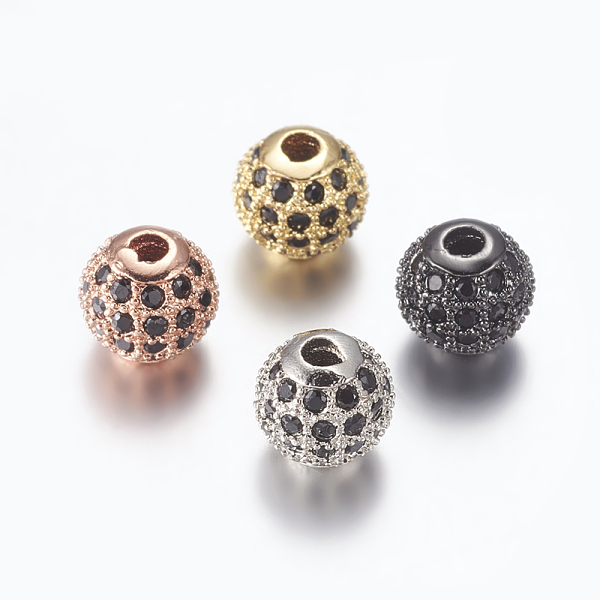 PandaHall Brass Micro Pave Cubic Zirconia Beads, Round, Black, 6mm, Hole: 1.5mm Brass+Cubic Zirconia Round Black
PandaHall Brass Micro Pave Cubic Zirconia Beads, Round, Black, 6mm, Hole: 1.5mm Brass+Cubic Zirconia Round Black