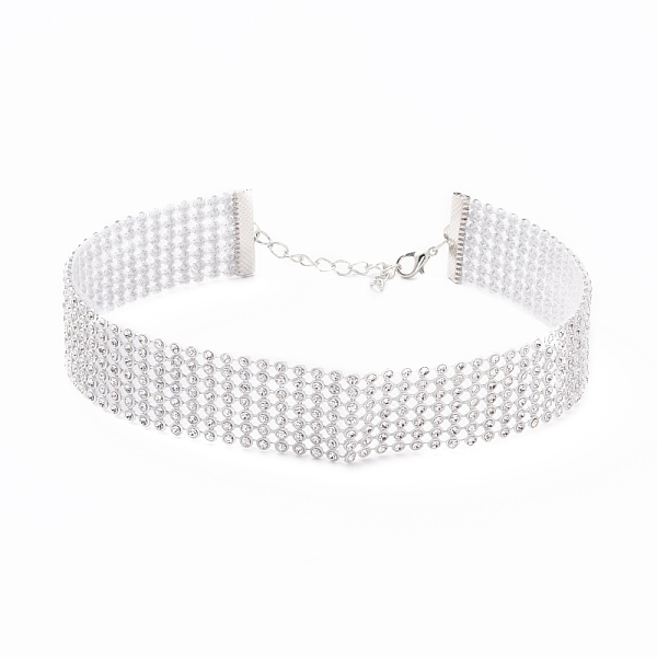 PandaHall 7 Row Crystal Rhinestone Choker Necklace, Wide Rhinestone Necklace for Women, Platinum, 12.4 inch(31.5cm) Resin Clear
PandaHall 7 Row Crystal Rhinestone Choker Necklace, Wide Rhinestone Necklace for Women, Platinum, 12.4 inch(31.5cm) Resin Clear