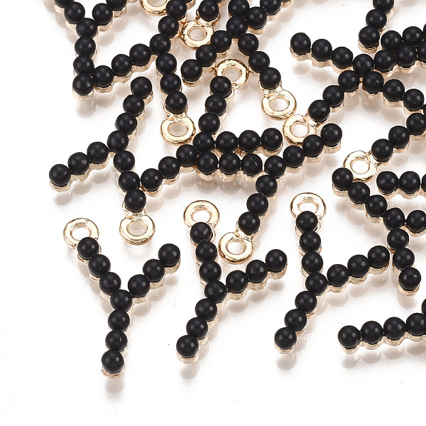 PandaHall Acrylic Pendants, with Alloy Findings, Letter, Light Gold, Black, Letter.Y, 19x13x3.5mm, Hole: 1.6mm Alloy+Acrylic Letter Y Black
PandaHall Acrylic Pendants, with Alloy Findings, Letter, Light Gold, Black, Letter.Y, 19x13x3.5mm, Hole: 1.6mm Alloy+Acrylic Letter Y Black
