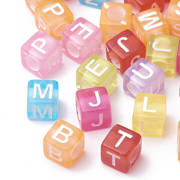 PandaHall Transparent Acrylic Beads, Horizontal Hole, Cube with Initial Letter, Mixed Color, 6x6x6mm, Hole: 3mm, about 3000pcs/500g Acrylic..., Multicolor
PandaHall Transparent Acrylic Beads, Horizontal Hole, Cube with Initial Letter, Mixed Color, 6x6x6mm, Hole: 3mm, about 3000pcs/500g Acrylic..., Multicolor