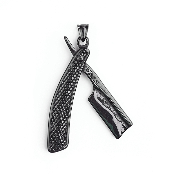 PandaHall Retro 304 Stainless Steel Big Pendants, Shaver, Electrophoresis Black, 69.5x51x18.5mm, Hole: 7.5x4.5mm 304 Stainless Steel Tool
PandaHall Retro 304 Stainless Steel Big Pendants, Shaver, Electrophoresis Black, 69.5x51x18.5mm, Hole: 7.5x4.5mm 304 Stainless Steel Tool