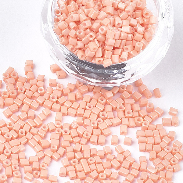 PandaHall Baking Paint Glass Beads, Cube, Light Salmon, 2~6x2x2mm, Hole: 0.8mm, about 30000pcs/bag Glass Cube Red
PandaHall Baking Paint Glass Beads, Cube, Light Salmon, 2~6x2x2mm, Hole: 0.8mm, about 30000pcs/bag Glass Cube Red