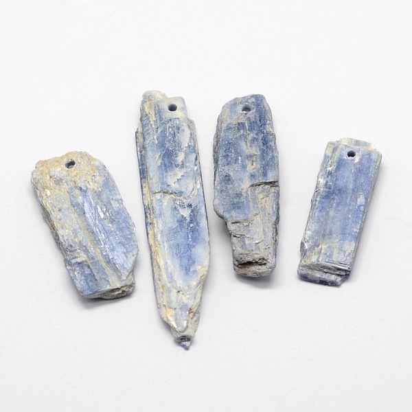 PandaHall Natural Kyanite/Cyanite/Disthene Pendants, Nuggets, 33~61x12x4.5~5mm, Hole: 2mm Quartz Nuggets
PandaHall Natural Kyanite/Cyanite/Disthene Pendants, Nuggets, 33~61x12x4.5~5mm, Hole: 2mm Quartz Nuggets