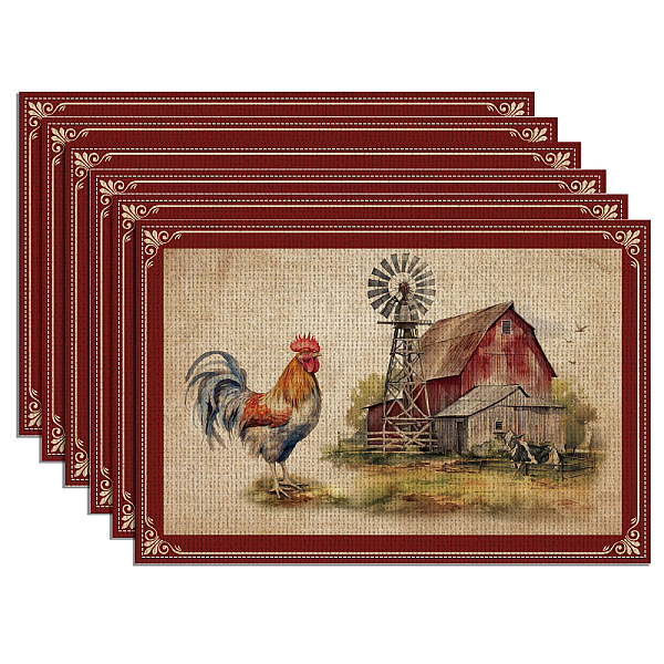 PandaHall 6Pcs Polyester Table Cloth, for Dining Table Decoration, Rectangle, Rooster, 300x450mm Polyester Rooster
PandaHall 6Pcs Polyester Table Cloth, for Dining Table Decoration, Rectangle, Rooster, 300x450mm Polyester Rooster