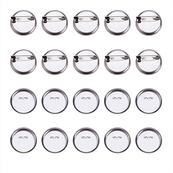PandaHall DIY Iron Brooch Findings, Brooch Base Blanks Trays Backs, Platinum, 29mm Iron
PandaHall DIY Iron Brooch Findings, Brooch Base Blanks Trays Backs, Platinum, 29mm Iron