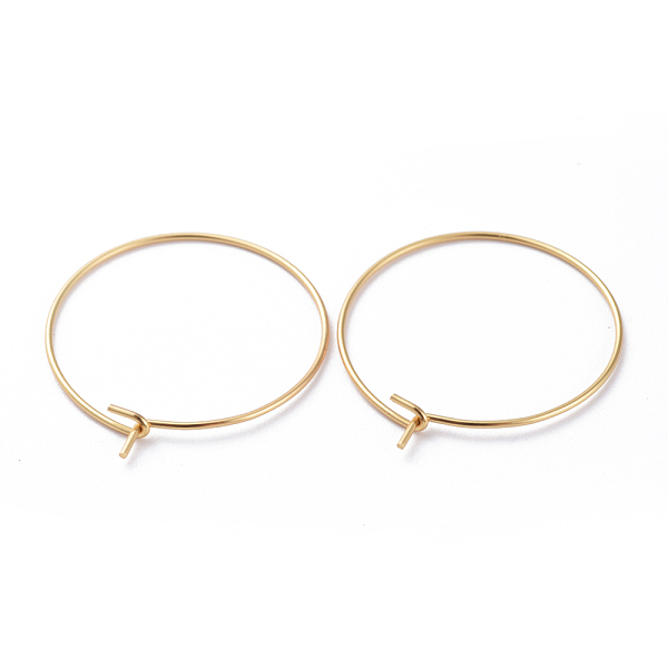 PandaHall 316 Surgical Stainless Steel Hoop Earring Findings, Wine Glass Charms Findings, Golden, 25x0.7mm 316 Surgical Stainless Steel
PandaHall 316 Surgical Stainless Steel Hoop Earring Findings, Wine Glass Charms Findings, Golden, 25x0.7mm 316 Surgical Stainless Steel