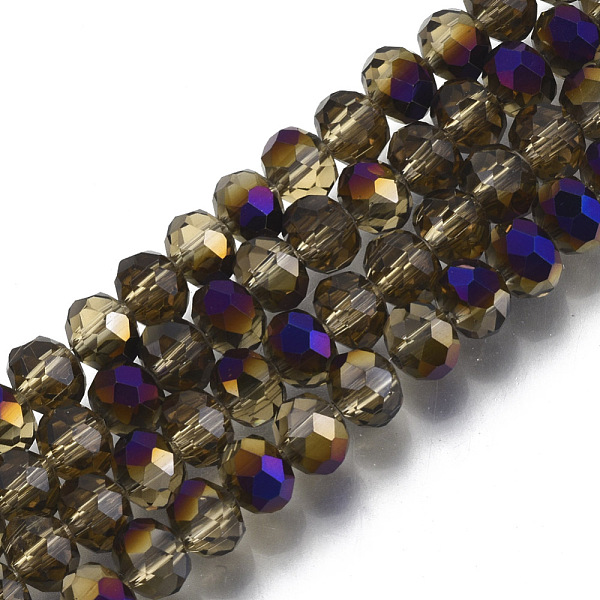 PandaHall Electroplate Transparent Glass Beads Strands, Half Rainbow Plated, Faceted, Rondelle, Pink, 6x5mm, Hole: 1mm, about...
PandaHall Electroplate Transparent Glass Beads Strands, Half Rainbow Plated, Faceted, Rondelle, Pink, 6x5mm, Hole: 1mm, about...