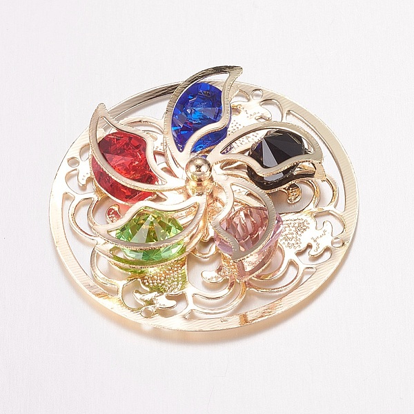 PandaHall Iron Cabochons, with Acrylic and Electroplate Glass, Flower, Light Gold, 36.5x7mm, Hole: 1mm Iron Flower
PandaHall Iron Cabochons, with Acrylic and Electroplate Glass, Flower, Light Gold, 36.5x7mm, Hole: 1mm Iron Flower