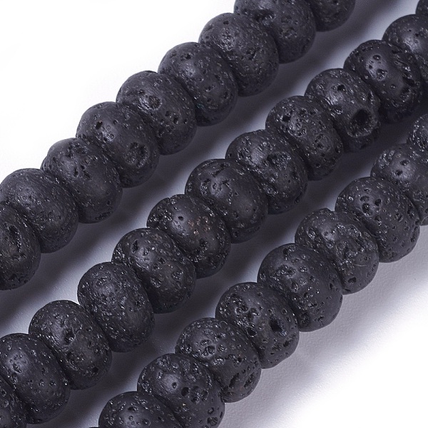 PandaHall Natural Lava Rock Beads Strands, Rondelle, 8~8.4x5~5.5mm, Hole: 0.8mm, about 75~76pcs/strand, 15.27 inch(38.8cm) Rondelle
PandaHall Natural Lava Rock Beads Strands, Rondelle, 8~8.4x5~5.5mm, Hole: 0.8mm, about 75~76pcs/strand, 15.27 inch(38.8cm) Rondelle
