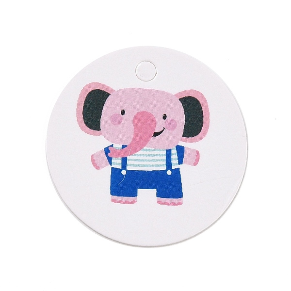 PandaHall Kraft Paper Gift Tags, Flat Round with Animal Pattern, Elephant Pattern, 3x0.02cm, Hole: 3mm, about 100pcs/bag Paper Elephant..., White
PandaHall Kraft Paper Gift Tags, Flat Round with Animal Pattern, Elephant Pattern, 3x0.02cm, Hole: 3mm, about 100pcs/bag Paper Elephant..., White