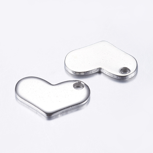 PandaHall 201 Stainless Steel Stamping Blank Tag Charms, Heart, Stainless Steel Color, 12x18.5x1.5mm, Hole: 2mm 201 Stainless Steel Heart
PandaHall 201 Stainless Steel Stamping Blank Tag Charms, Heart, Stainless Steel Color, 12x18.5x1.5mm, Hole: 2mm 201 Stainless Steel Heart