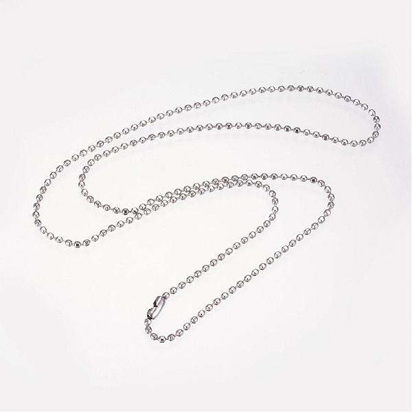 PandaHall 304 Stainless Steel Necklaces, with Clasps, Ball Chain Necklaces, Faceted, Stainless Steel Color, 19.8 inch(50.3cm), 1.9mm 304...
PandaHall 304 Stainless Steel Necklaces, with Clasps, Ball Chain Necklaces, Faceted, Stainless Steel Color, 19.8 inch(50.3cm), 1.9mm 304...