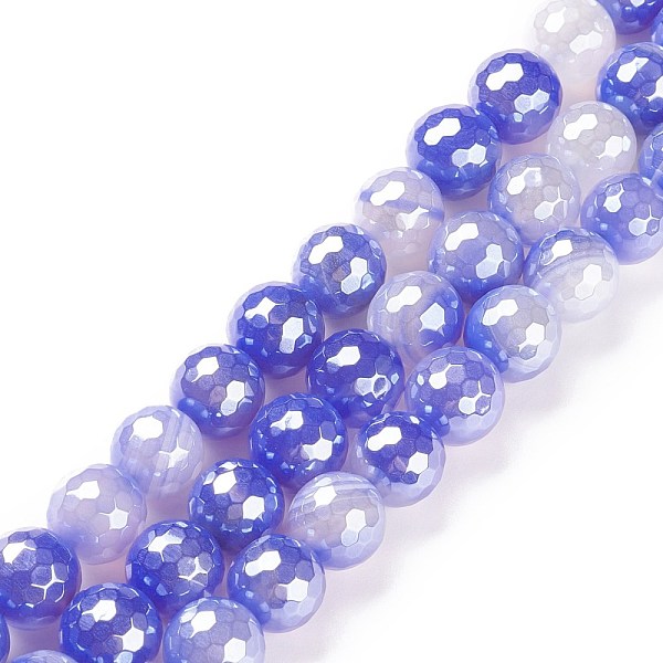 PandaHall Round Natural Electroplated Blue Agate Beads, Faceted, Medium Slate Blue, 12mm, Hole: 1.6mm, about 31pcs/strand, 14.96''(38cm)...
PandaHall Round Natural Electroplated Blue Agate Beads, Faceted, Medium Slate Blue, 12mm, Hole: 1.6mm, about 31pcs/strand, 14.96''(38cm)...