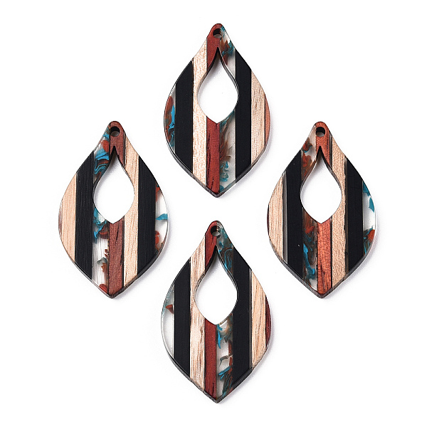 PandaHall Resin & Walnut Wood Pendants, Teardrop Charms, Black, 41.5x24x3.5mm, Hole: 2mm Resin+Wood Teardrop Black
PandaHall Resin & Walnut Wood Pendants, Teardrop Charms, Black, 41.5x24x3.5mm, Hole: 2mm Resin+Wood Teardrop Black